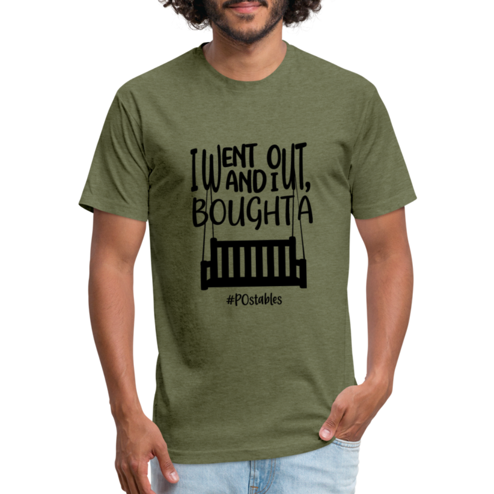 I Bought A Porch Swing B Fitted Cotton/Poly T-Shirt by Next Level - heather military green