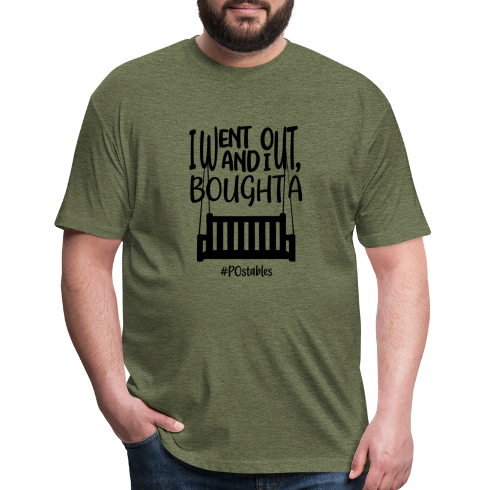 I Bought A Porch Swing B Fitted Cotton/Poly T-Shirt by Next Level - heather military green