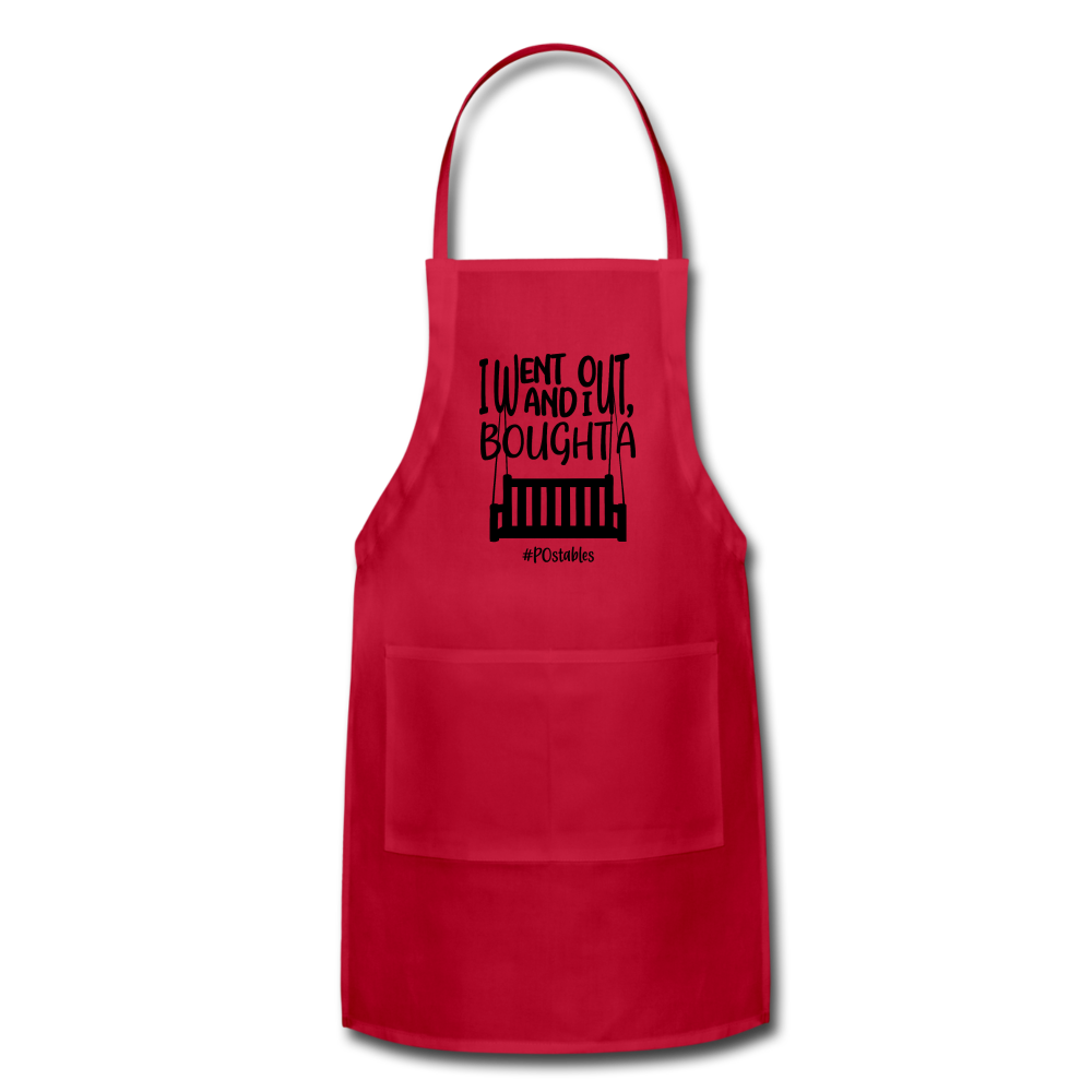 I Bought A Porch Swing B Adjustable Apron - red