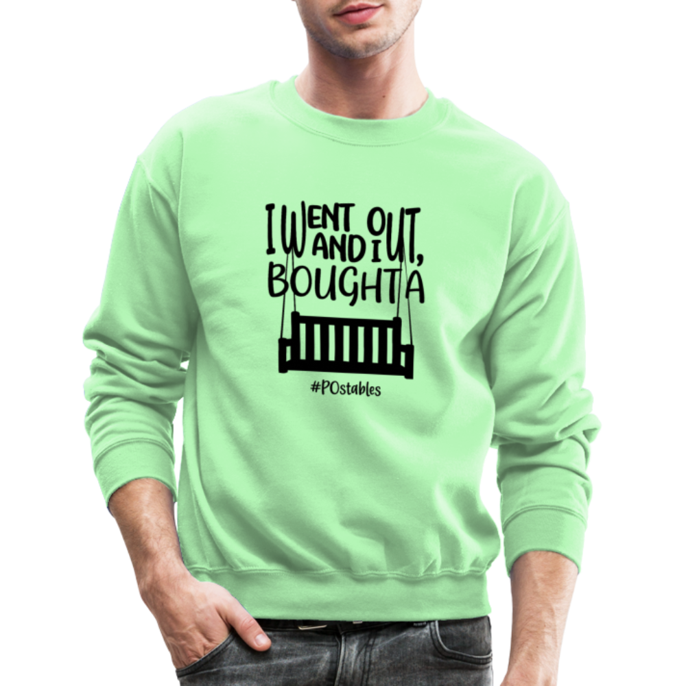 I Bought A Porch Swing B Crewneck Sweatshirt - lime