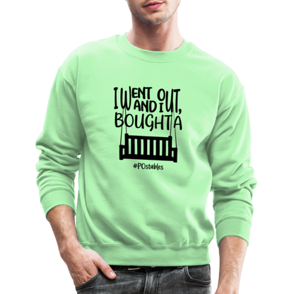 I Bought A Porch Swing B Crewneck Sweatshirt - lime