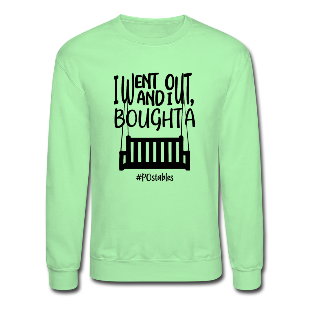 I Bought A Porch Swing B Crewneck Sweatshirt - lime