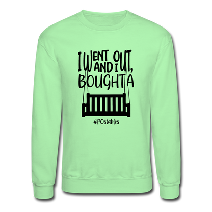 I Bought A Porch Swing B Crewneck Sweatshirt - lime