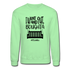 I Bought A Porch Swing B Crewneck Sweatshirt - lime