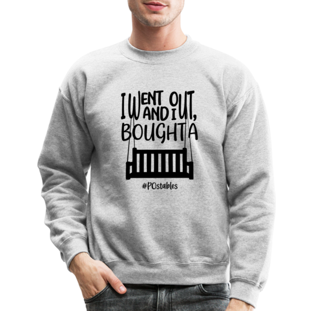 I Bought A Porch Swing B Crewneck Sweatshirt - heather gray