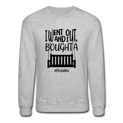 I Bought A Porch Swing B Crewneck Sweatshirt - heather gray