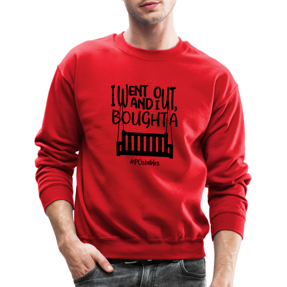 I Bought A Porch Swing B Crewneck Sweatshirt - red