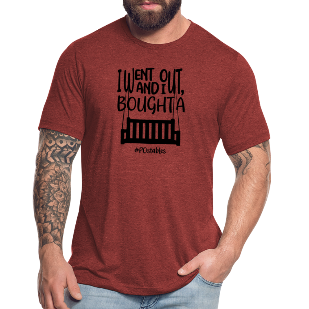 I Bought A Porch Swing B Unisex Tri-Blend T-Shirt - heather cranberry