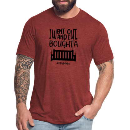 I Bought A Porch Swing B Unisex Tri-Blend T-Shirt - heather cranberry