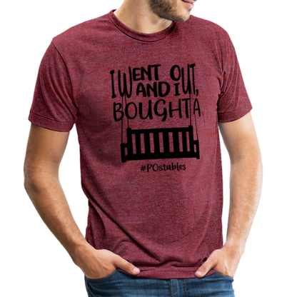 I Bought A Porch Swing B Unisex Tri-Blend T-Shirt - heather cranberry