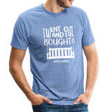 I Bought A Porch Swing W Unisex Tri-Blend T-Shirt - heather Blue