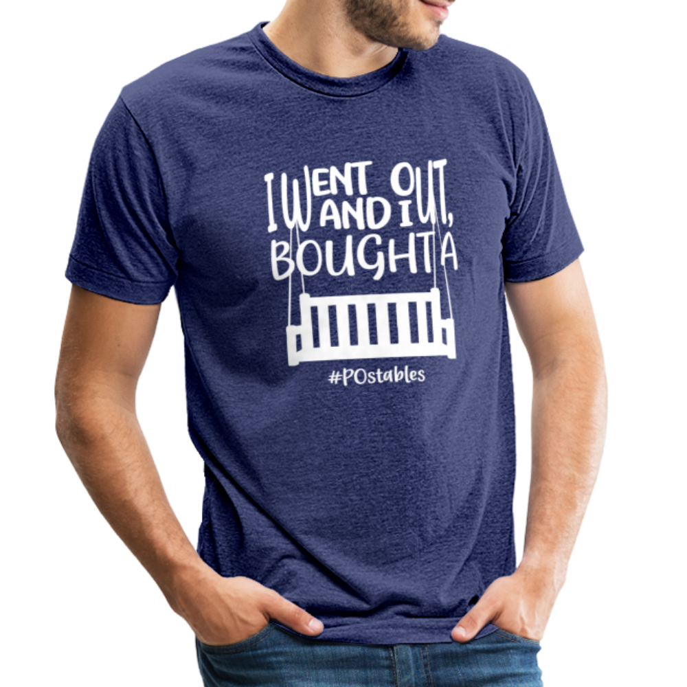 I Bought A Porch Swing W Unisex Tri-Blend T-Shirt - heather indigo