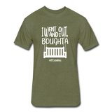 I Bought A Porch Swing W Fitted Cotton/Poly T-Shirt by Next Level - heather military green