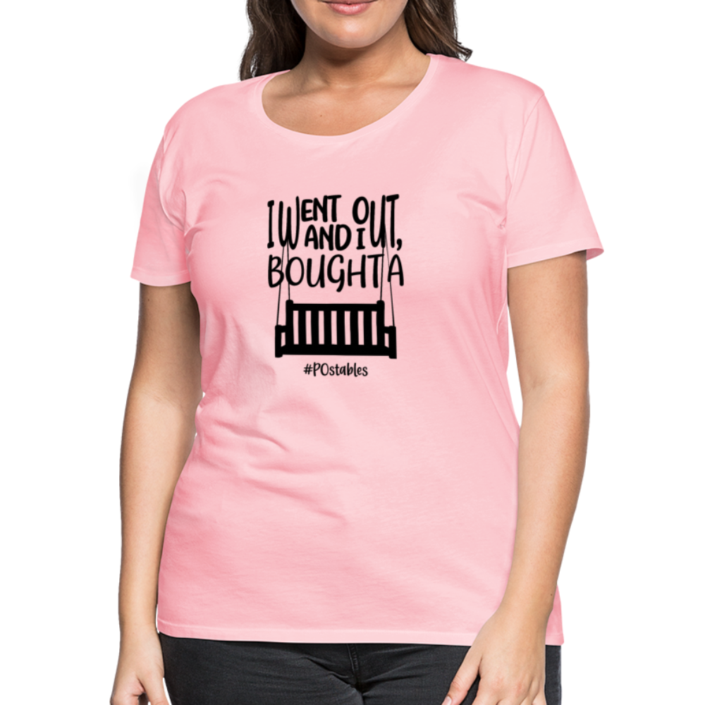 I Bought A Porch Swing B Women’s Premium T-Shirt - pink