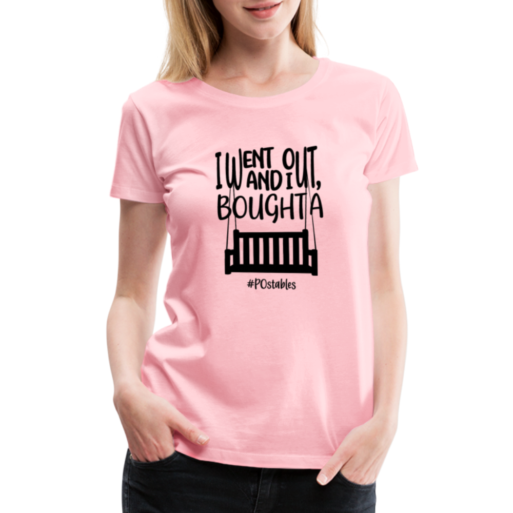 I Bought A Porch Swing B Women’s Premium T-Shirt - pink