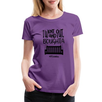 I Bought A Porch Swing B Women’s Premium T-Shirt - purple