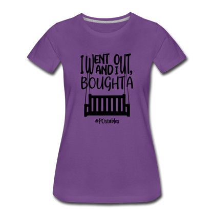 I Bought A Porch Swing B Women’s Premium T-Shirt - purple