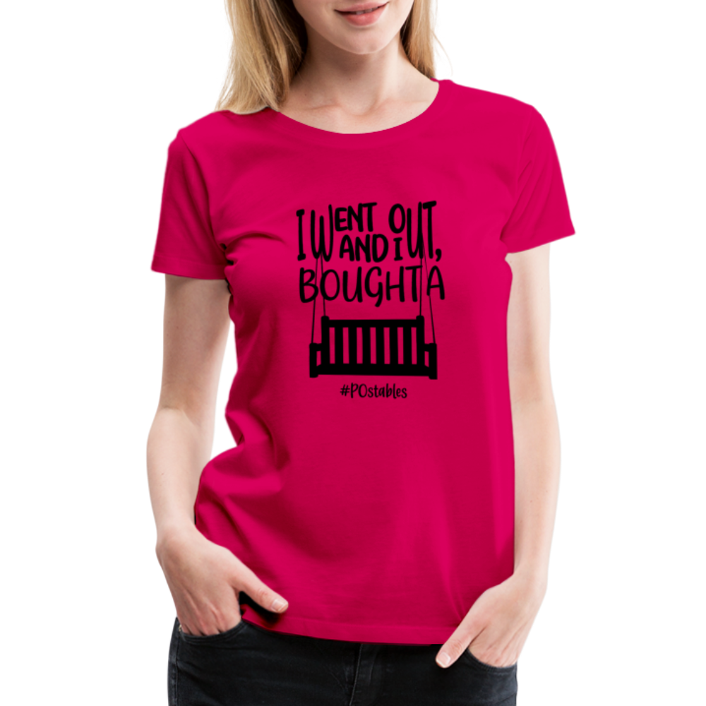 I Bought A Porch Swing B Women’s Premium T-Shirt - dark pink