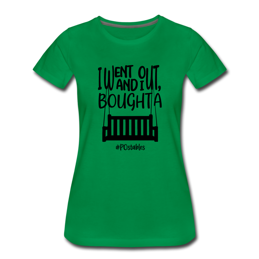 I Bought A Porch Swing B Women’s Premium T-Shirt - kelly green