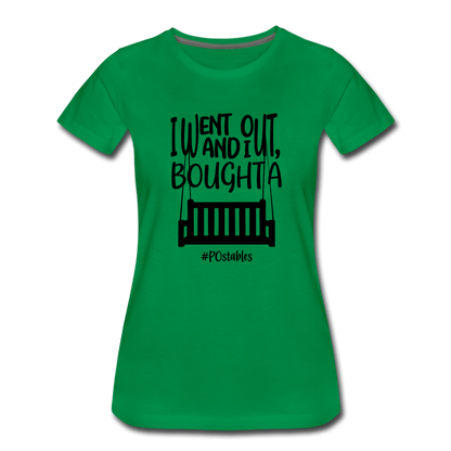 I Bought A Porch Swing B Women’s Premium T-Shirt - kelly green