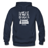 I Bought A Porch Swing W Gildan Heavy Blend Adult Hoodie - navy