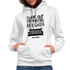 I Bought A Porch Swing B Contrast Hoodie - white/gray