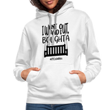 I Bought A Porch Swing B Contrast Hoodie - white/gray