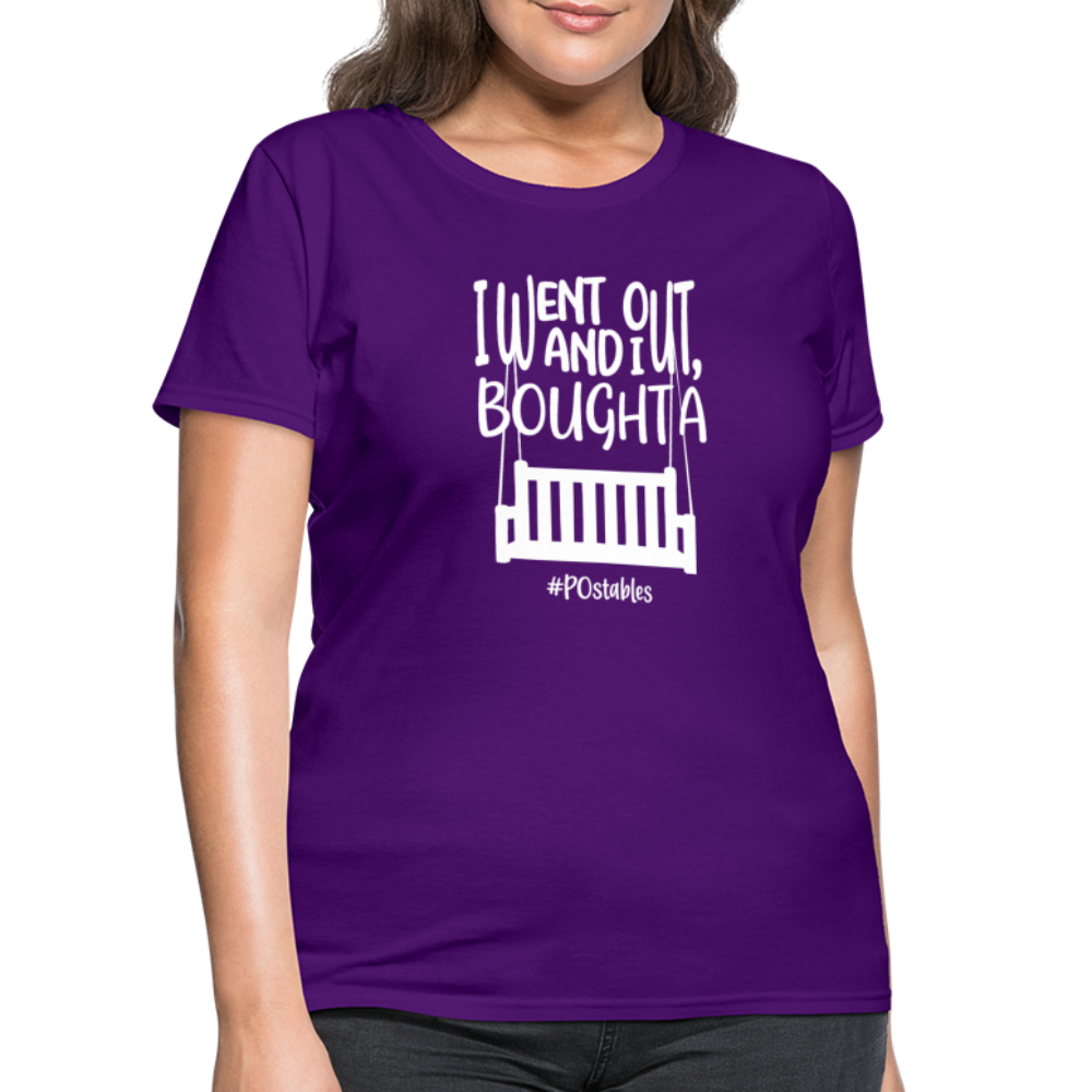 I Bought A Porch Swing W Women's T-Shirt - purple
