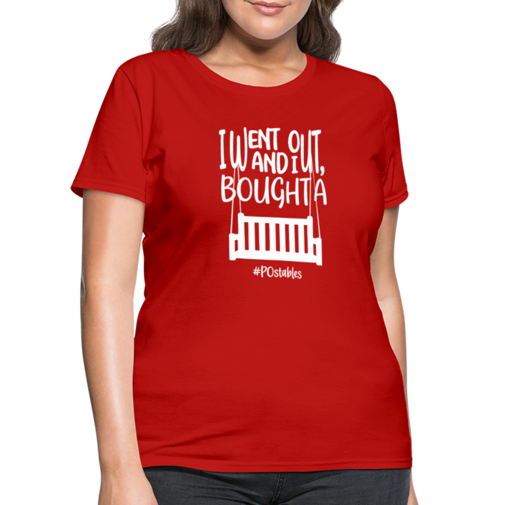 I Bought A Porch Swing W Women's T-Shirt - red