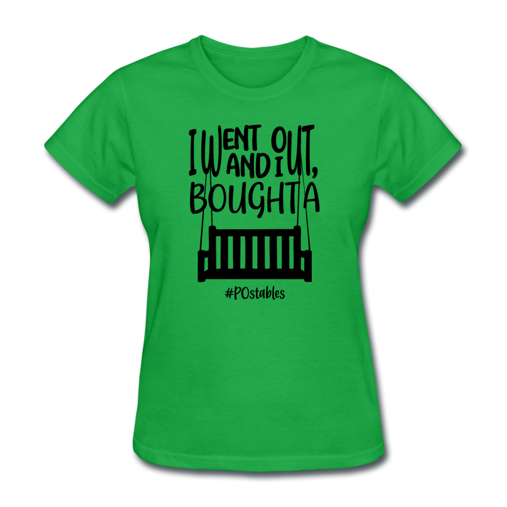 I Bought A Porch Swing B Women's T-Shirt - bright green