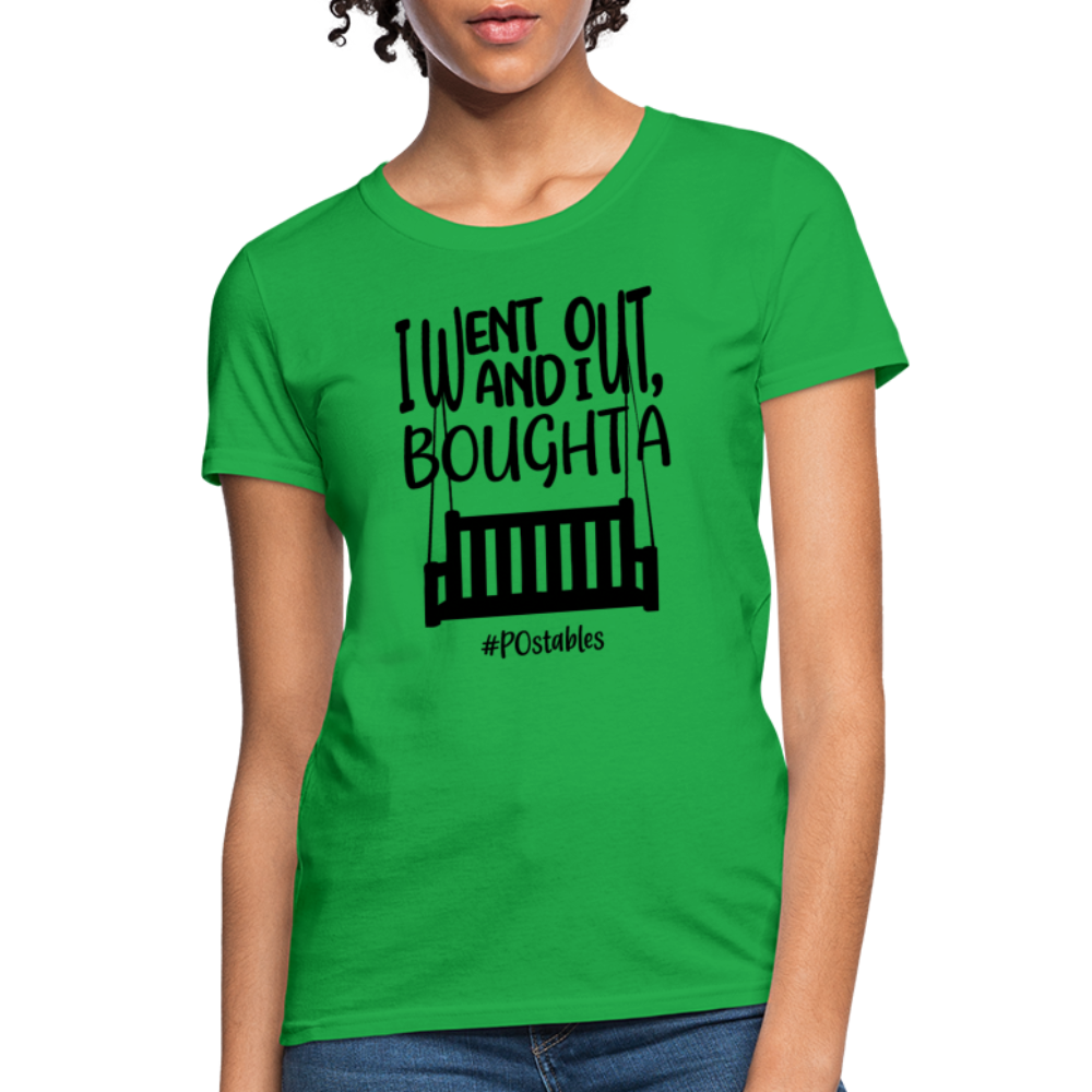 I Bought A Porch Swing B Women's T-Shirt - bright green