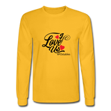 I Love Us B Men's Long Sleeve T-Shirt - gold
