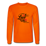 I Love Us B Men's Long Sleeve T-Shirt - orange