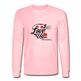 I Love Us B Men's Long Sleeve T-Shirt - pink