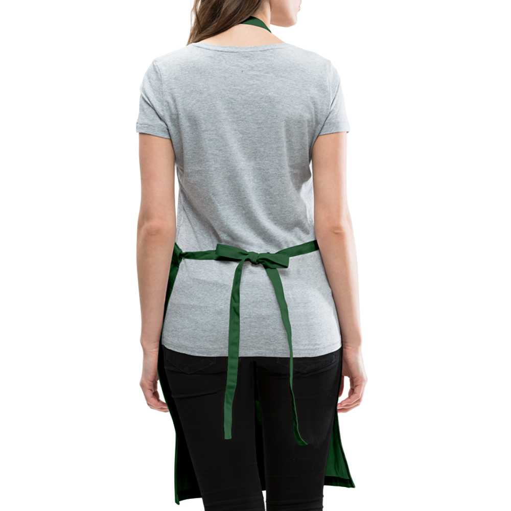 I Love Us W Adjustable Apron - forest green