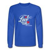 I Love Us W Men's Long Sleeve T-Shirt - royal blue