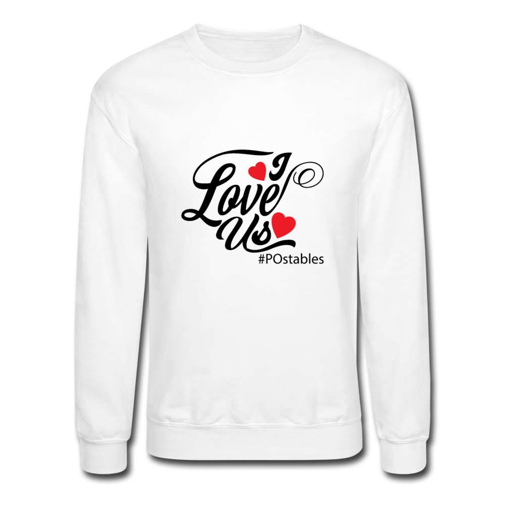 I Love Us B Crewneck Sweatshirt - white