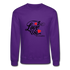 I Love Us B Crewneck Sweatshirt - purple