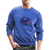 I Love Us B Crewneck Sweatshirt - royal blue