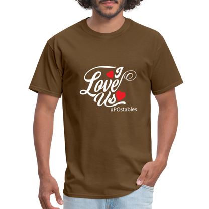 I Love Us W Unisex Classic T-Shirt - brown