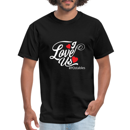 I Love Us W Unisex Classic T-Shirt - black