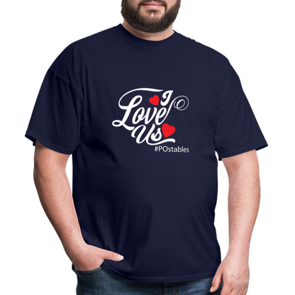 I Love Us W Unisex Classic T-Shirt - navy