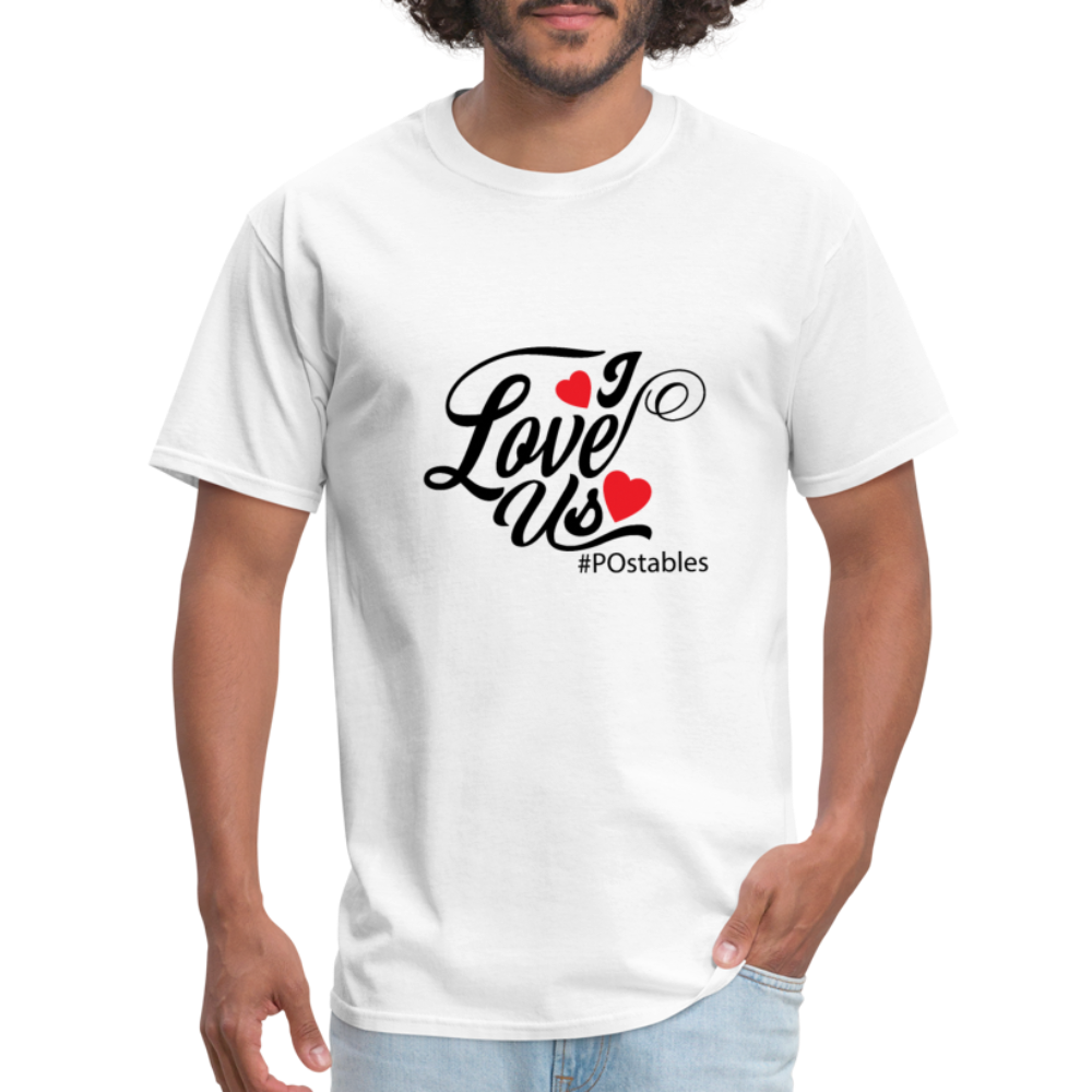 I Love Us B Unisex Classic T-Shirt - white