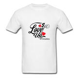 I Love Us B Unisex Classic T-Shirt - white