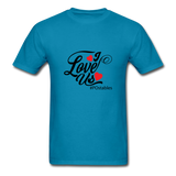 I Love Us B Unisex Classic T-Shirt - turquoise