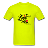 I Love Us B Unisex Classic T-Shirt - safety green