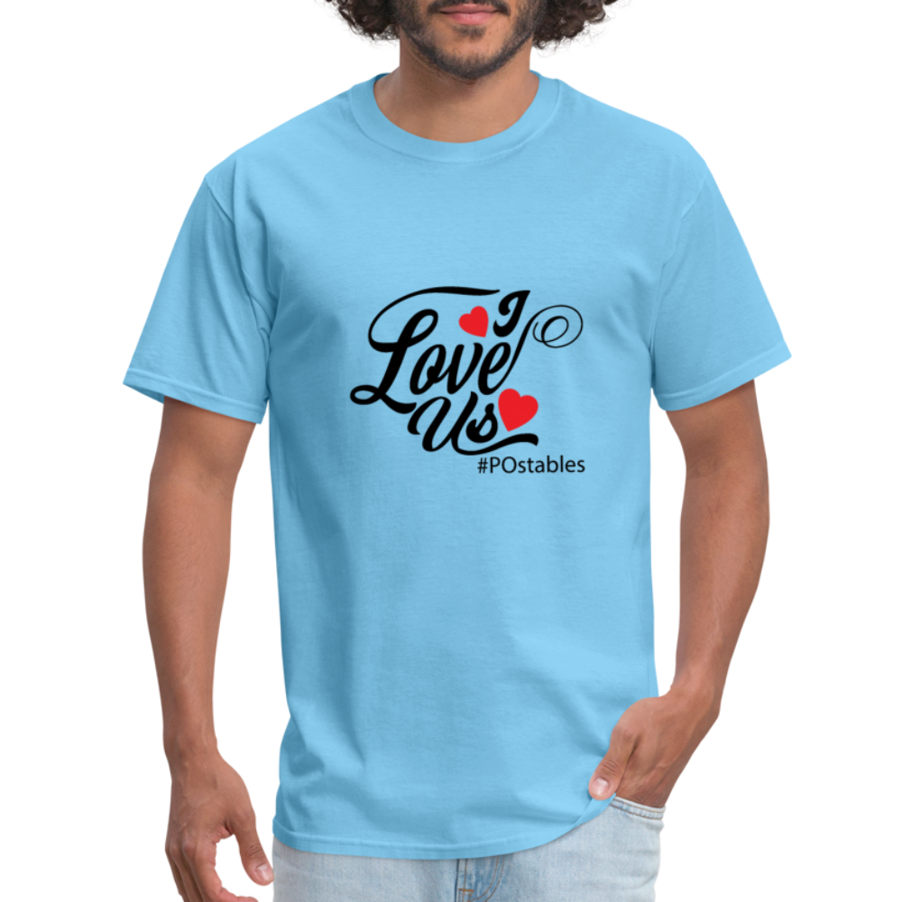 I Love Us B Unisex Classic T-Shirt - aquatic blue