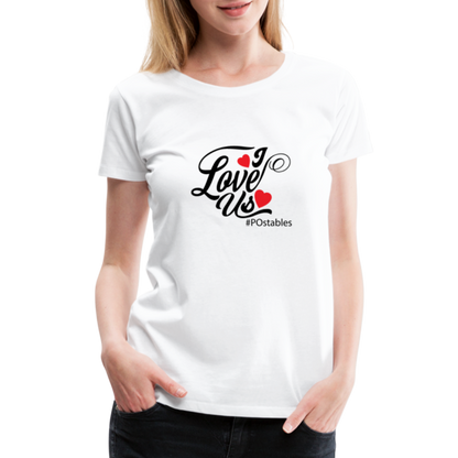 I Love Us B Women’s Premium T-Shirt - white