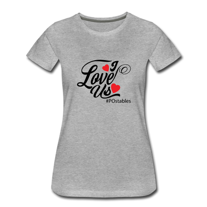 I Love Us B Women’s Premium T-Shirt - heather gray