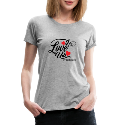 I Love Us B Women’s Premium T-Shirt - heather gray